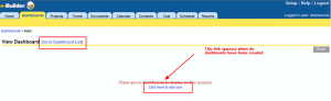 Click to View Add a dashboard link on Dashboards main page