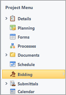 Project Menu Bidding Link