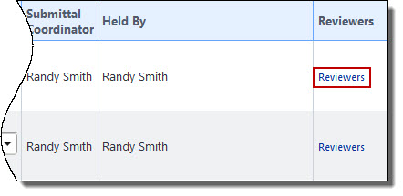 Reviewers Link Highlighted