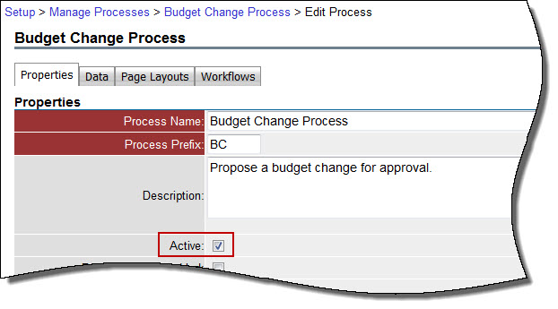 Active Checkbox