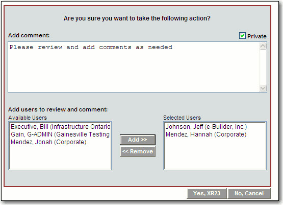 Comment & Select Reviewers
