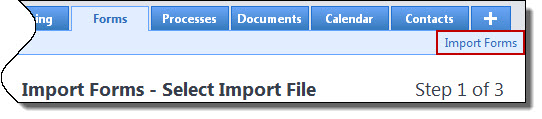 Import Forms