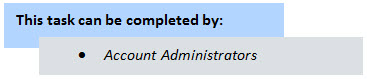 Permission - Account Admin