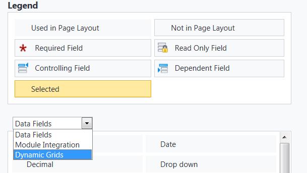 dynamic Grid Legend